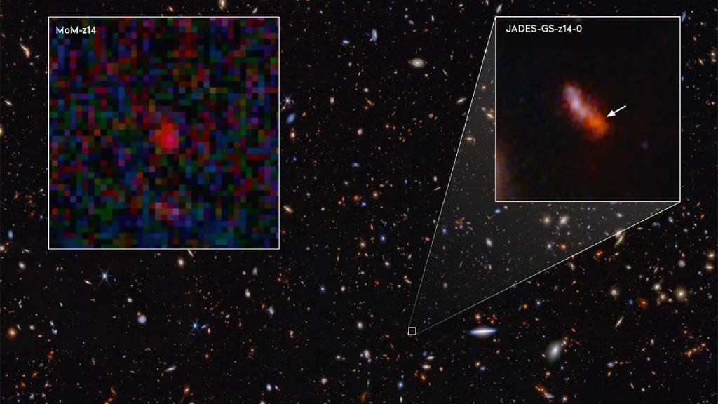 Imagem das duas gal&aacute;xias