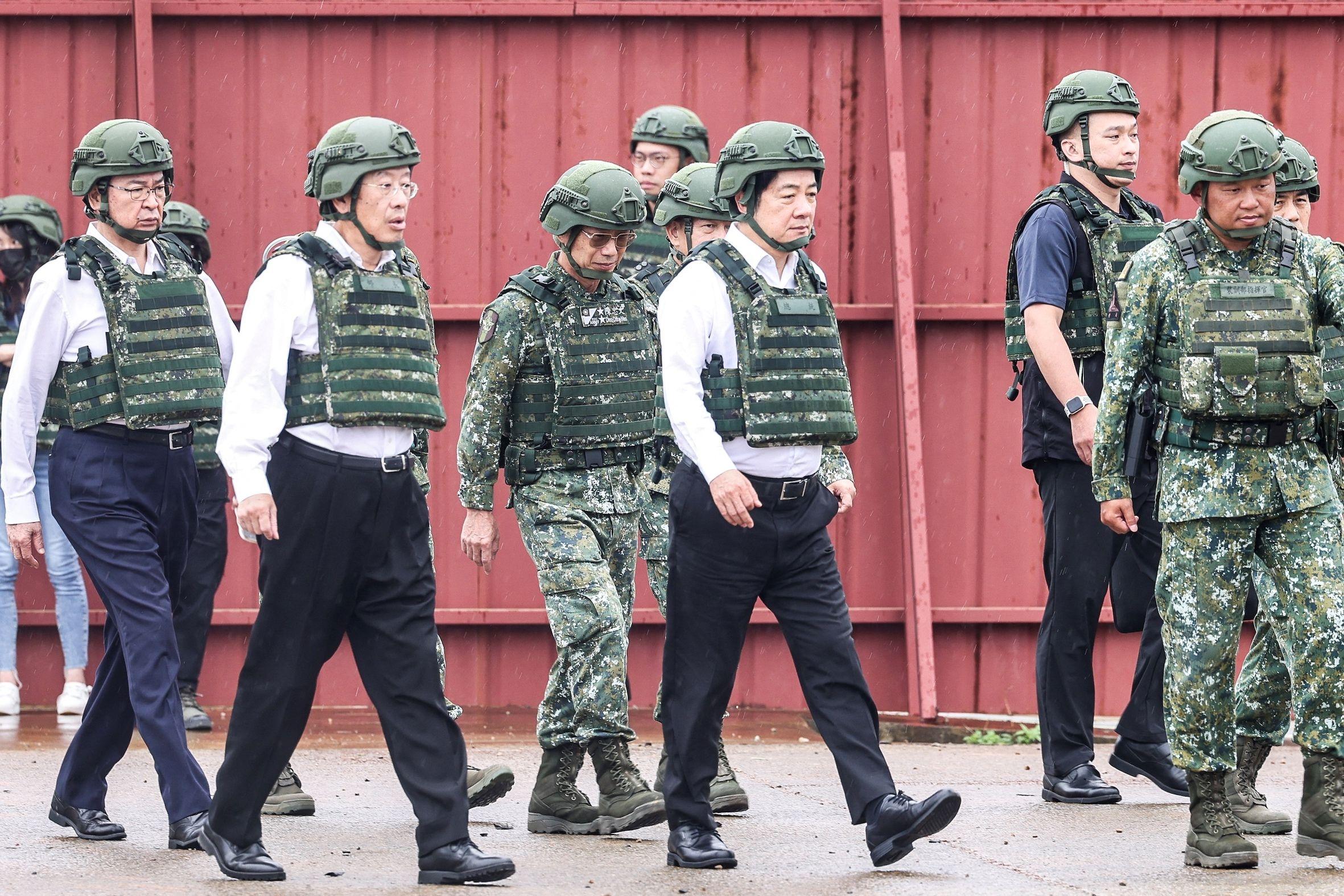 賴清德與國軍演練