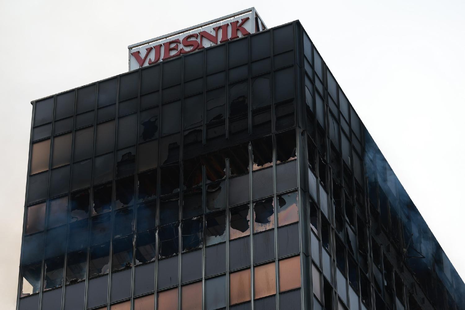 zgrada vjesnika, izgorela zgrada u Zagrebu
