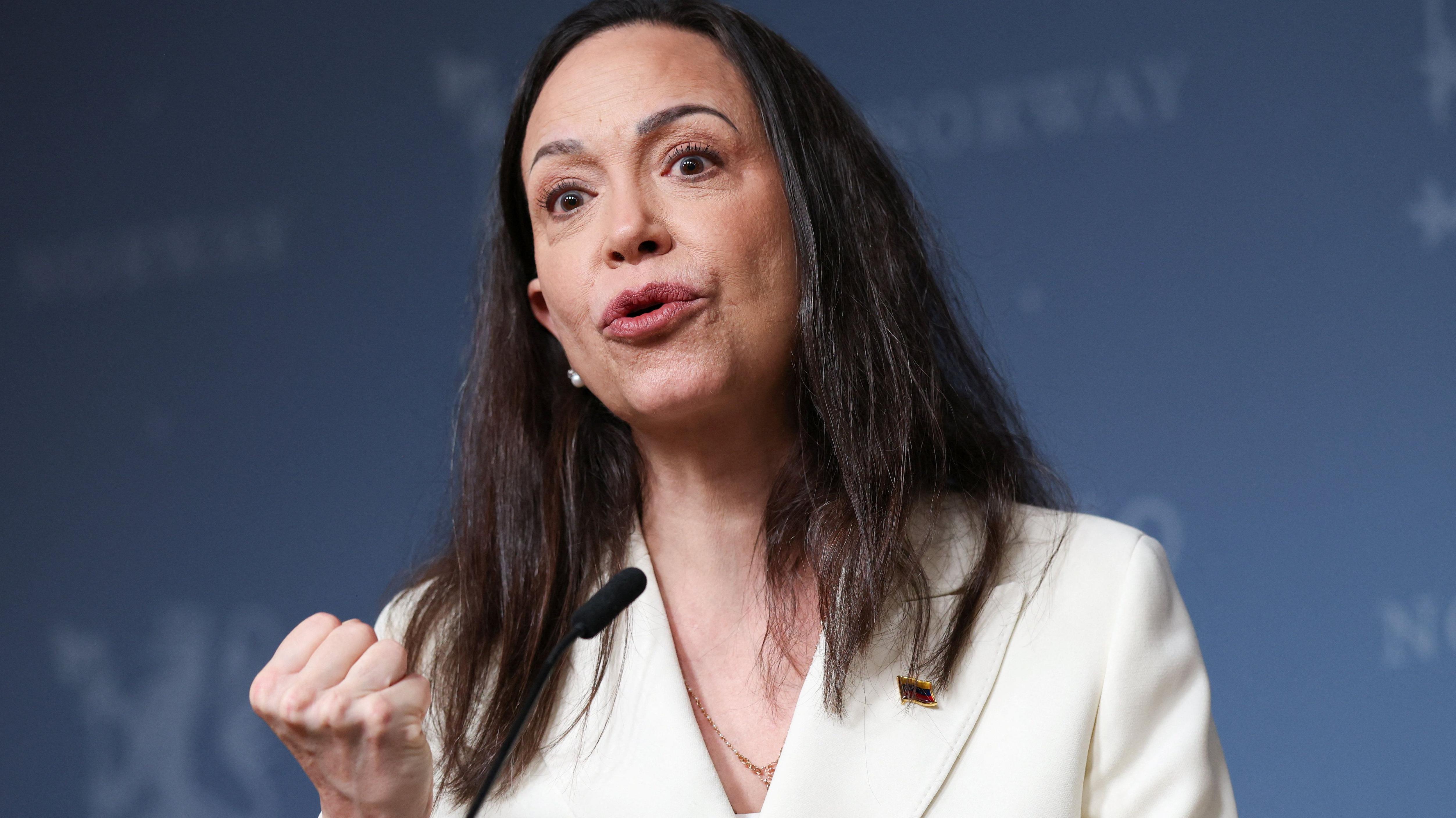 Venezuelan opposition leader Machado praises US action against Maduro