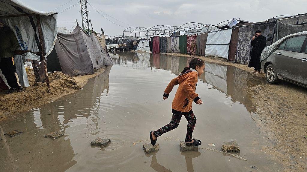 Flood misery for Gazans awaiting next stage of peace plan