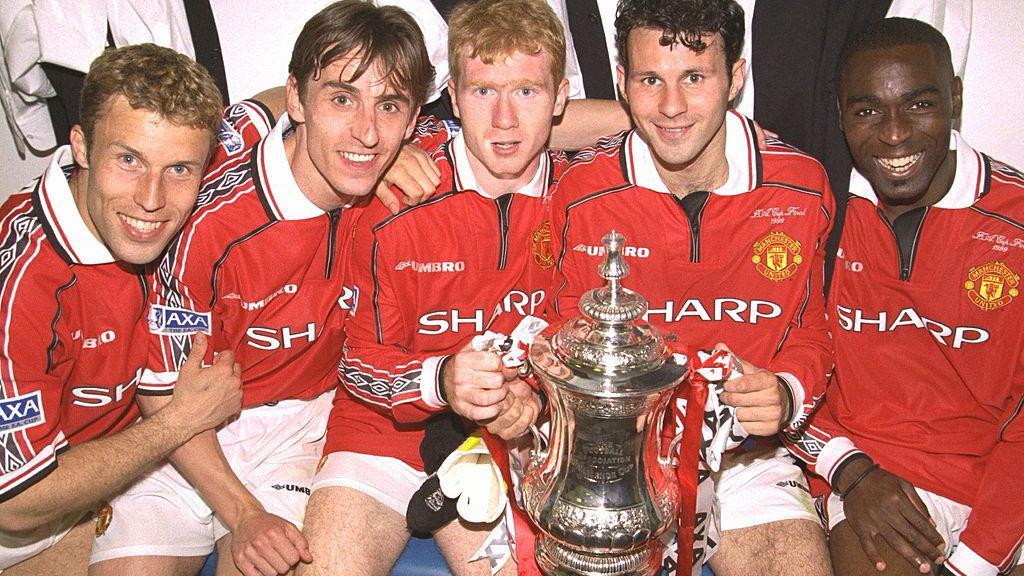 Ryan Giggs Paul Scholes Gary Neville, rajan gigs, pol skols, geri nevil 