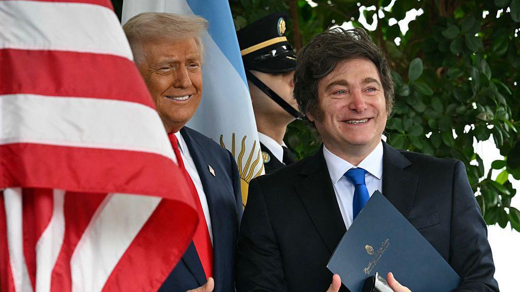 Donald Trump y Javier Milei. 