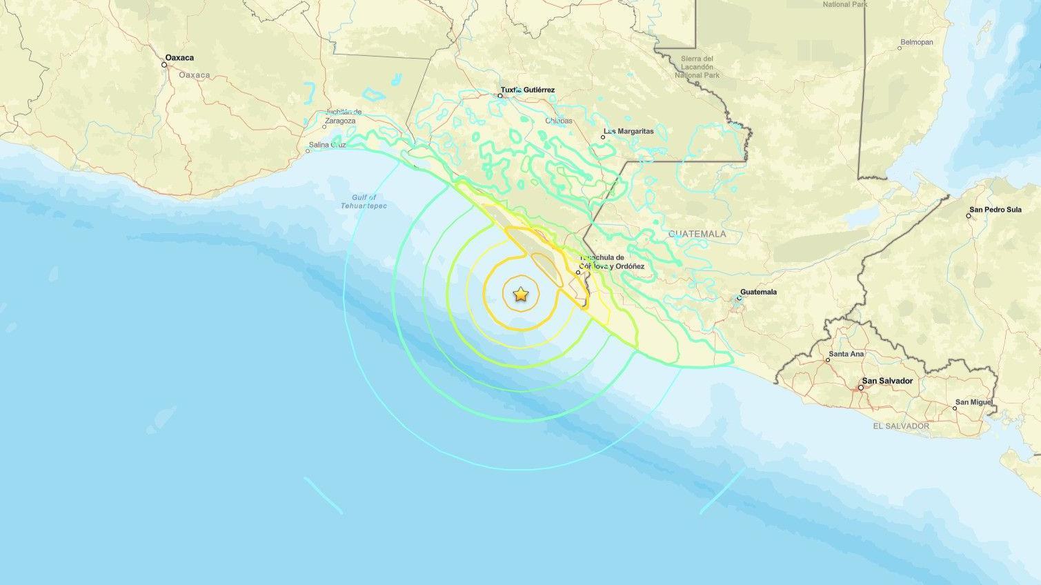 Un mapa muestra el epicentro de un sismo ocurrido el 17 de julio de 2026