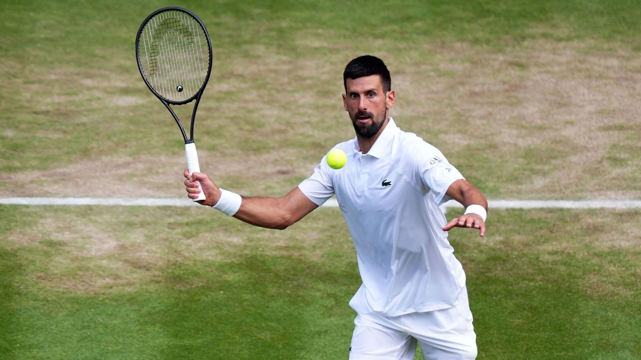 Wimbledon: Djokovic takes third set to lead Cobolli in quarter-final