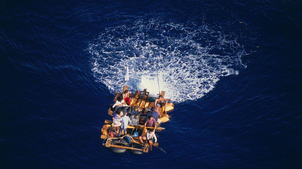 Embarca&ccedil;&atilde;o com emigrantes cubanos, em 1991