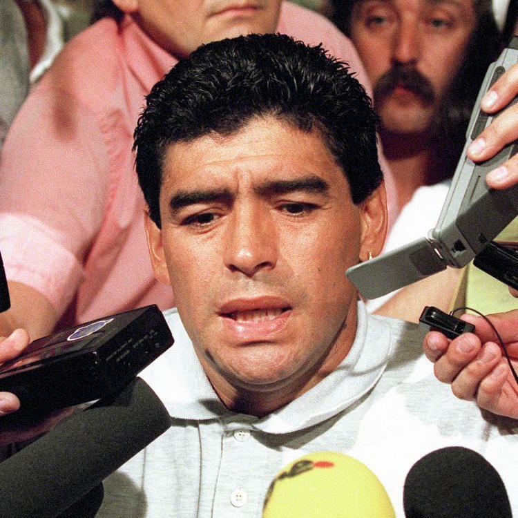 Diego Maradona em entrevista coletiva