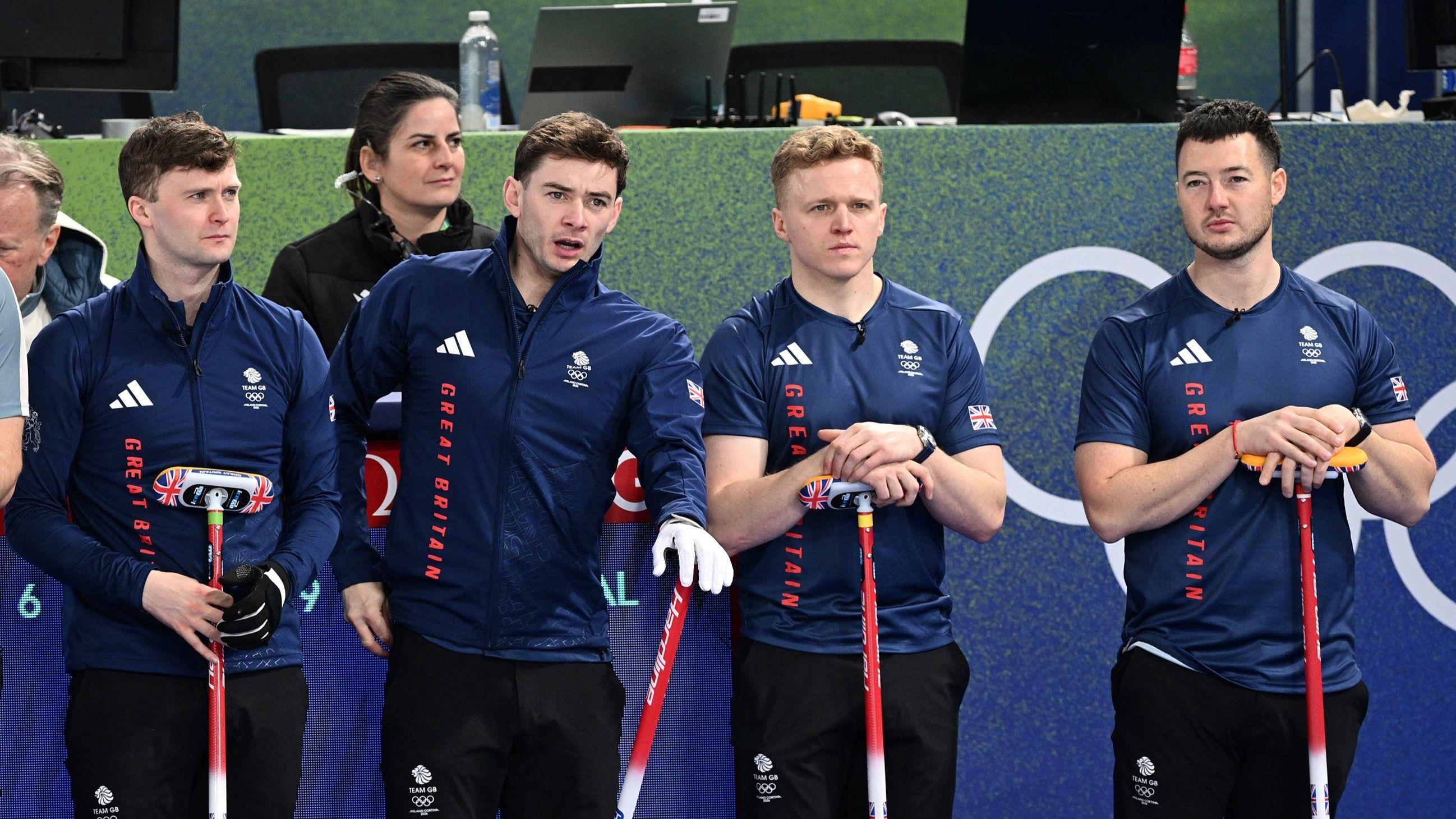 Winter Olympics: GB mens curling team aim to edge towards semi-finals - watch