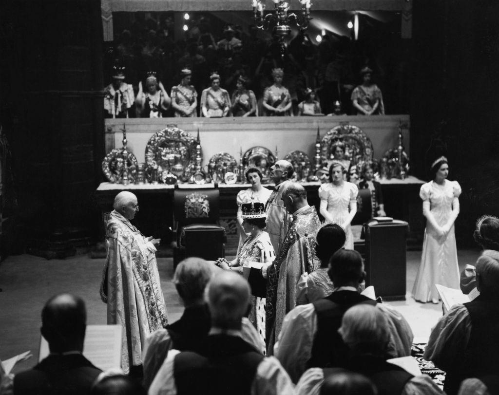 Coronación de la reina Isabel, esposa de Jorge VI, en 1937.