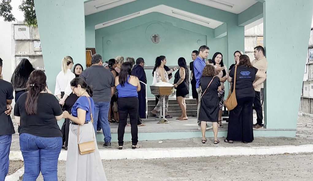 Imagem do funeral de Gerson de Melo Machado