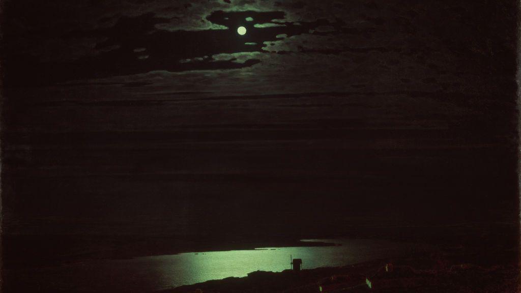 Una imagen de la obra de Arkhip Kuindzhi, de 1882, muestra una noche de luna en el Dniéper.
