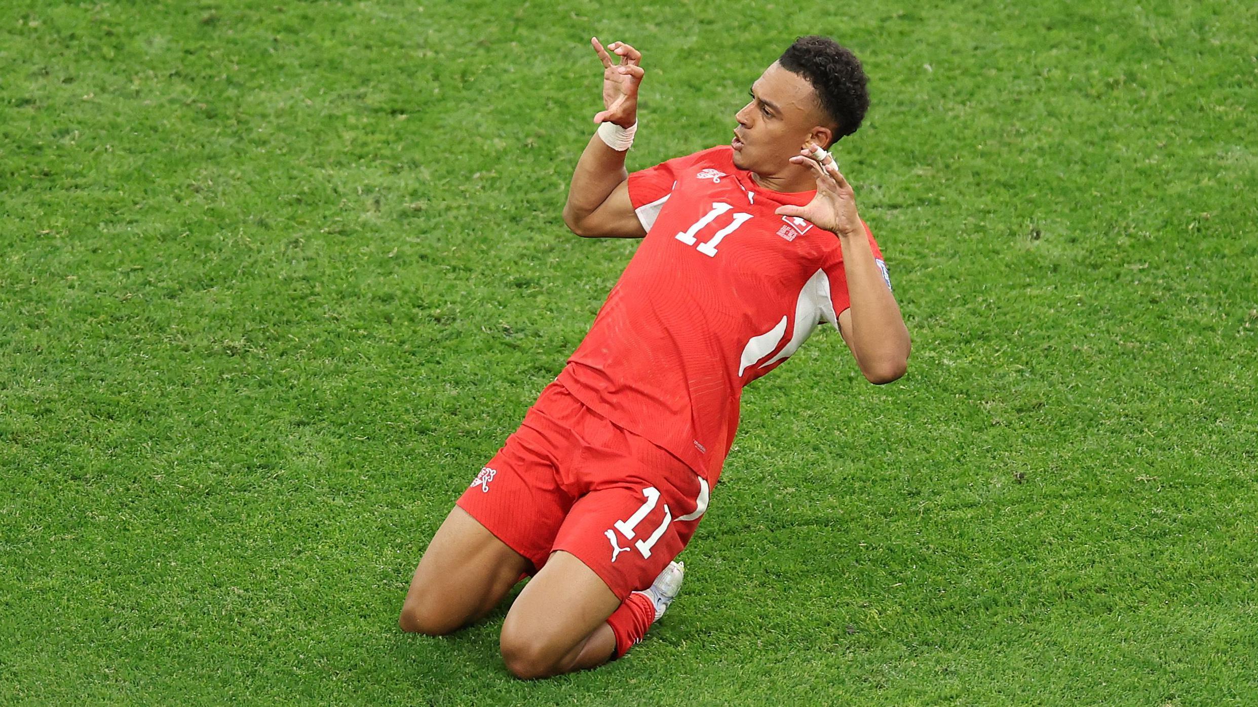 Watch as Switzerland double lead against Algeria in first minute of second half