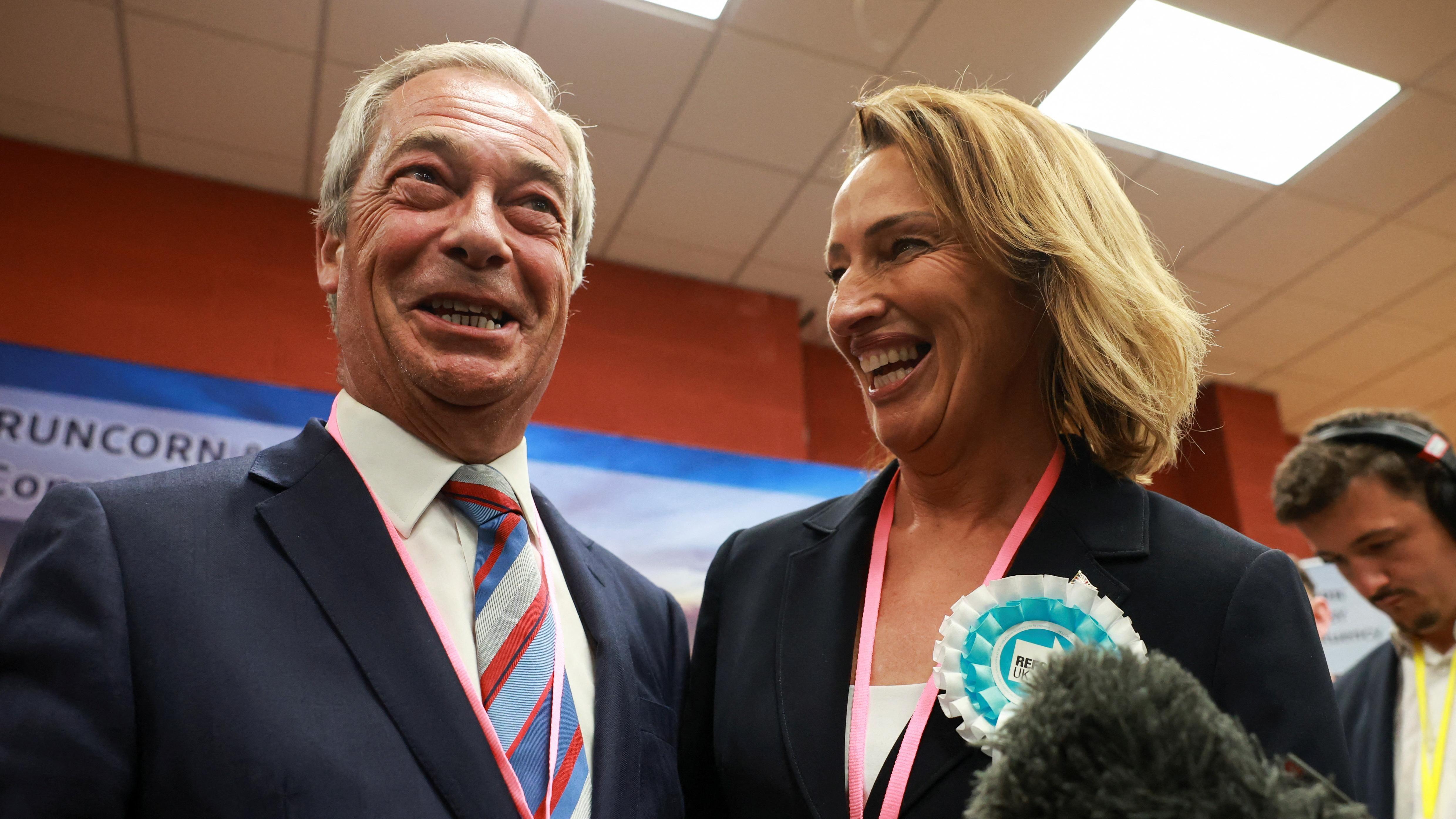 Reform wins Runcorn by-election by just six votes, while Labour wins three mayoral races