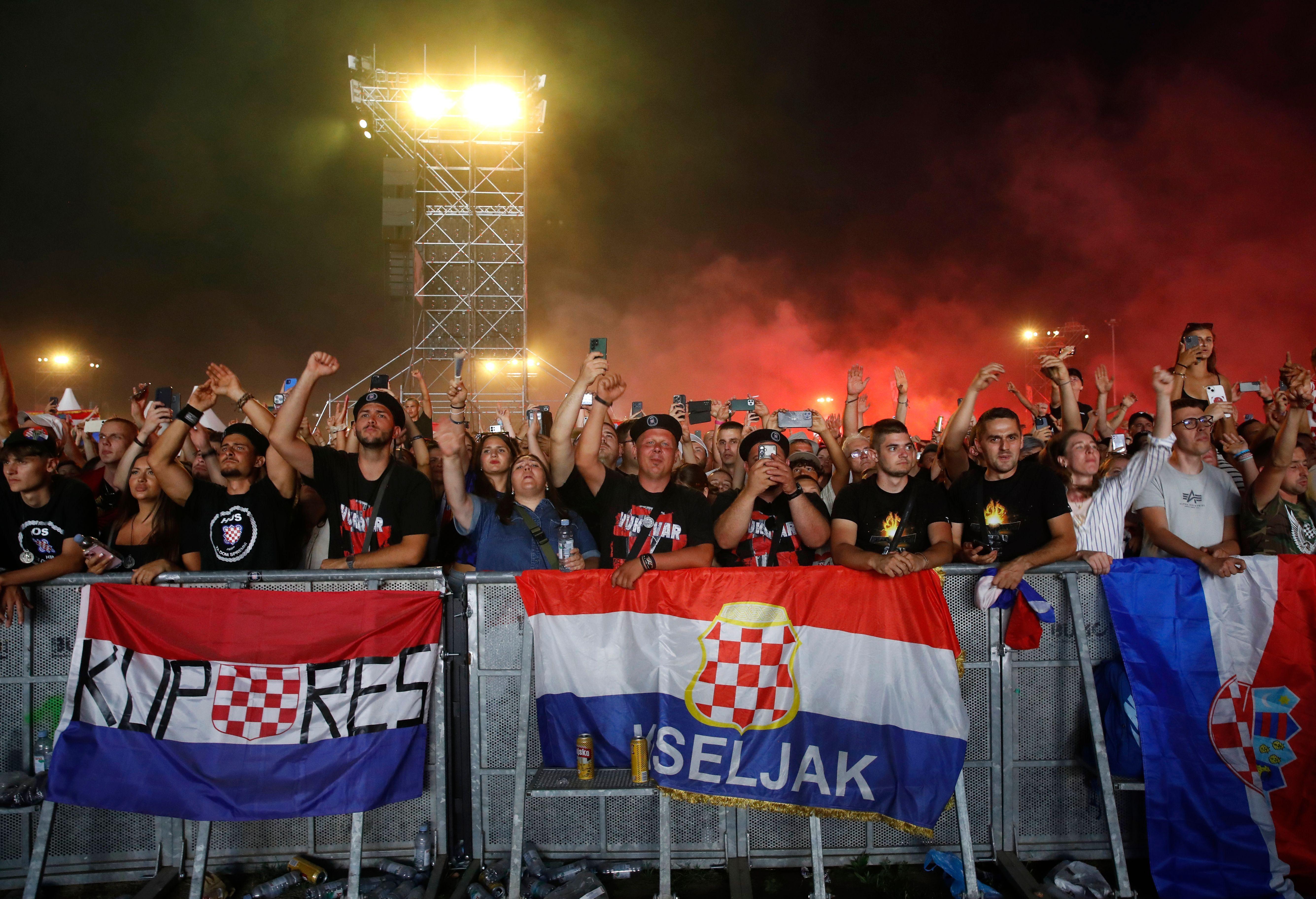 Publika na koncertu Marka Perkovića Tompsona