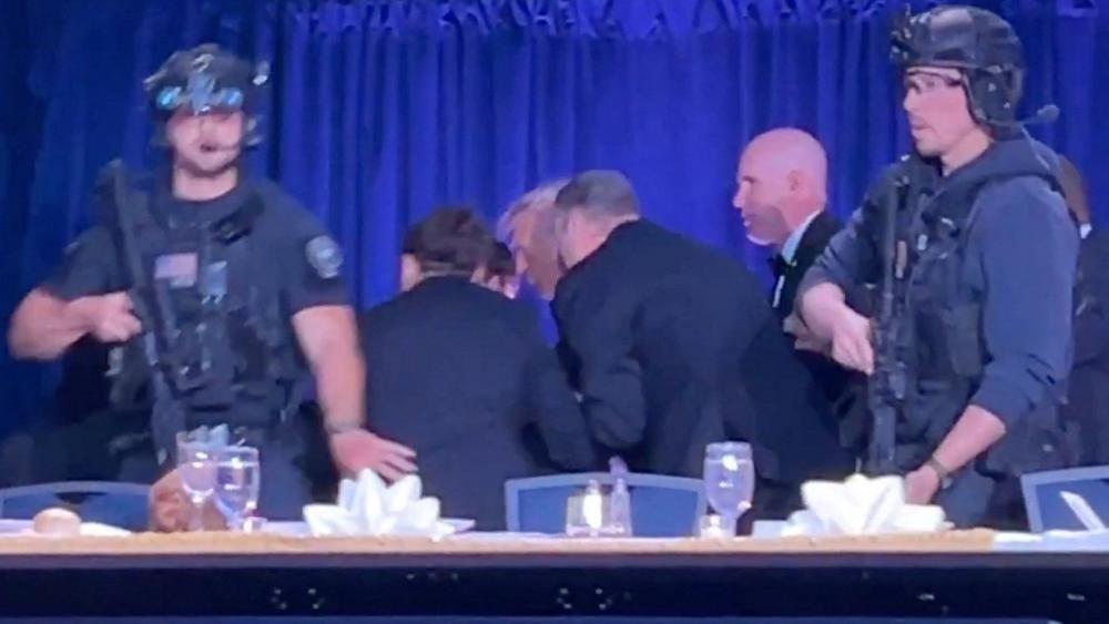 Trump says 'shooter apprehended' after president rushed from White House Correspondents' Dinner