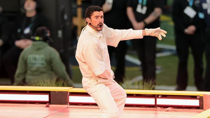 Super Bowl 60: Listen to Bad Bunnys half-time show as Seahawks lead Patriots