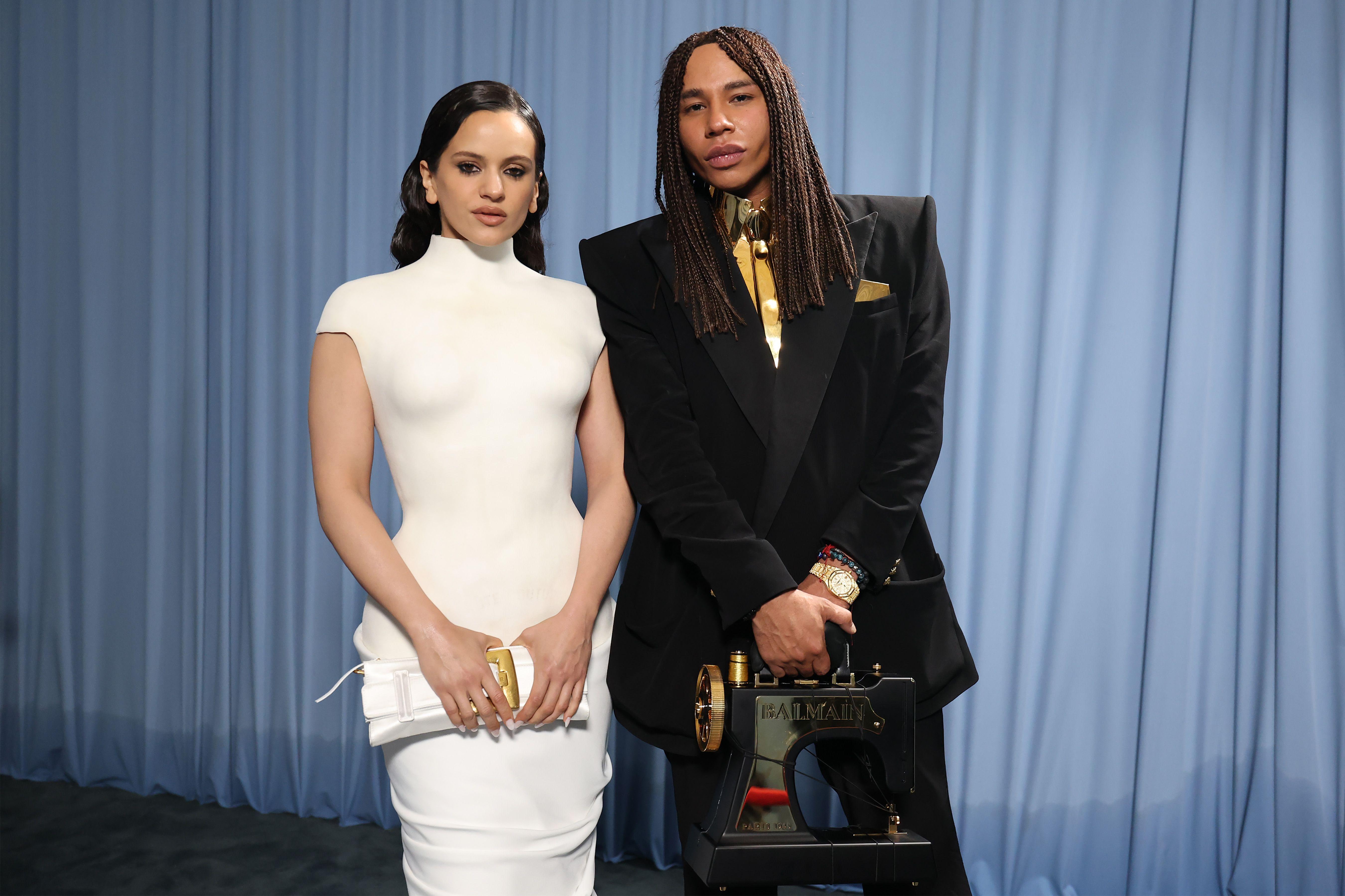 Rosalía y Olivier Rousteing