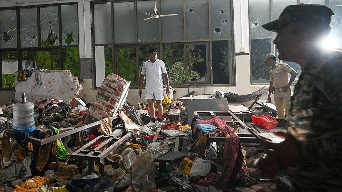 The terrifying moment when Air India plane crashed into a canteen