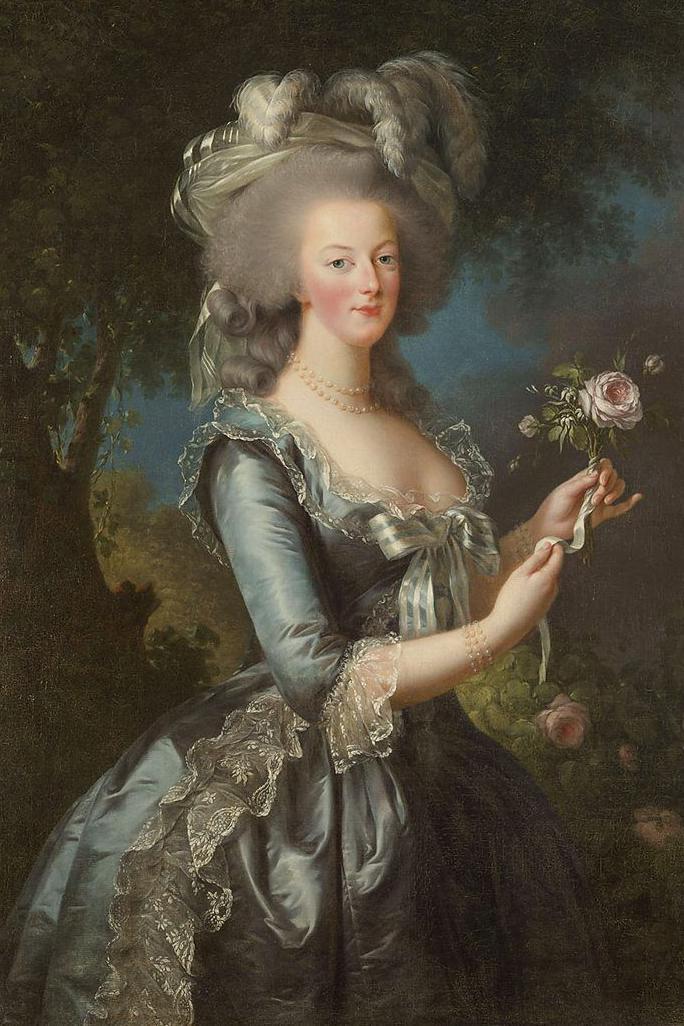 Maria Antonieta, em retrato de Élisabeth-Louise Vigée Le Brun.