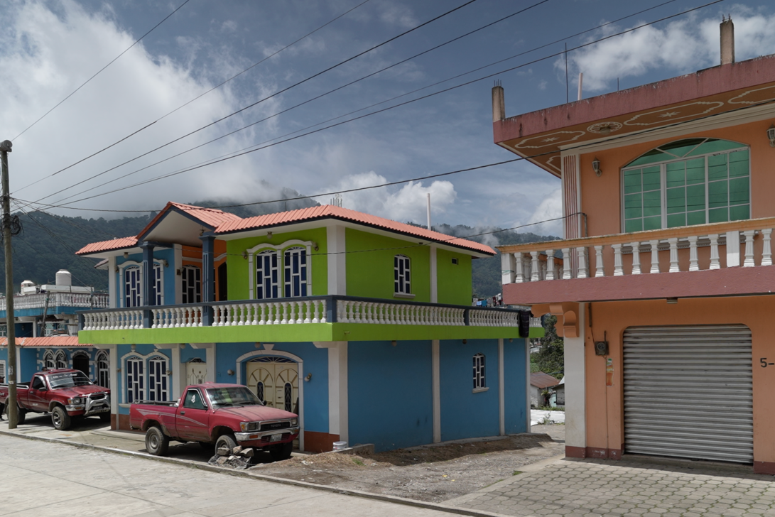 Casas de remesas de colores