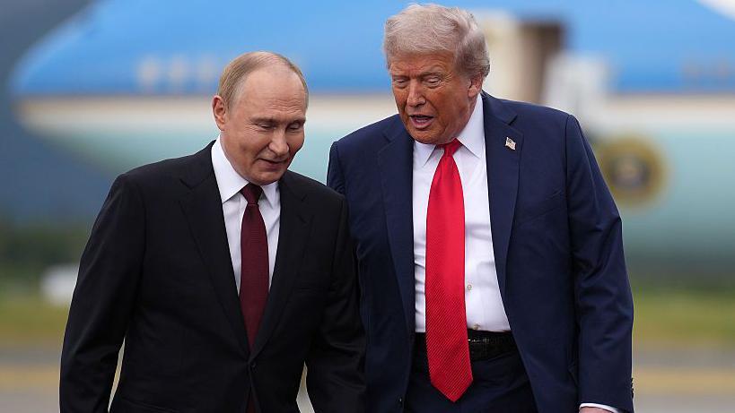 Putin y Trump durante el encuentro que mantuvieron en Alaska en agosto.