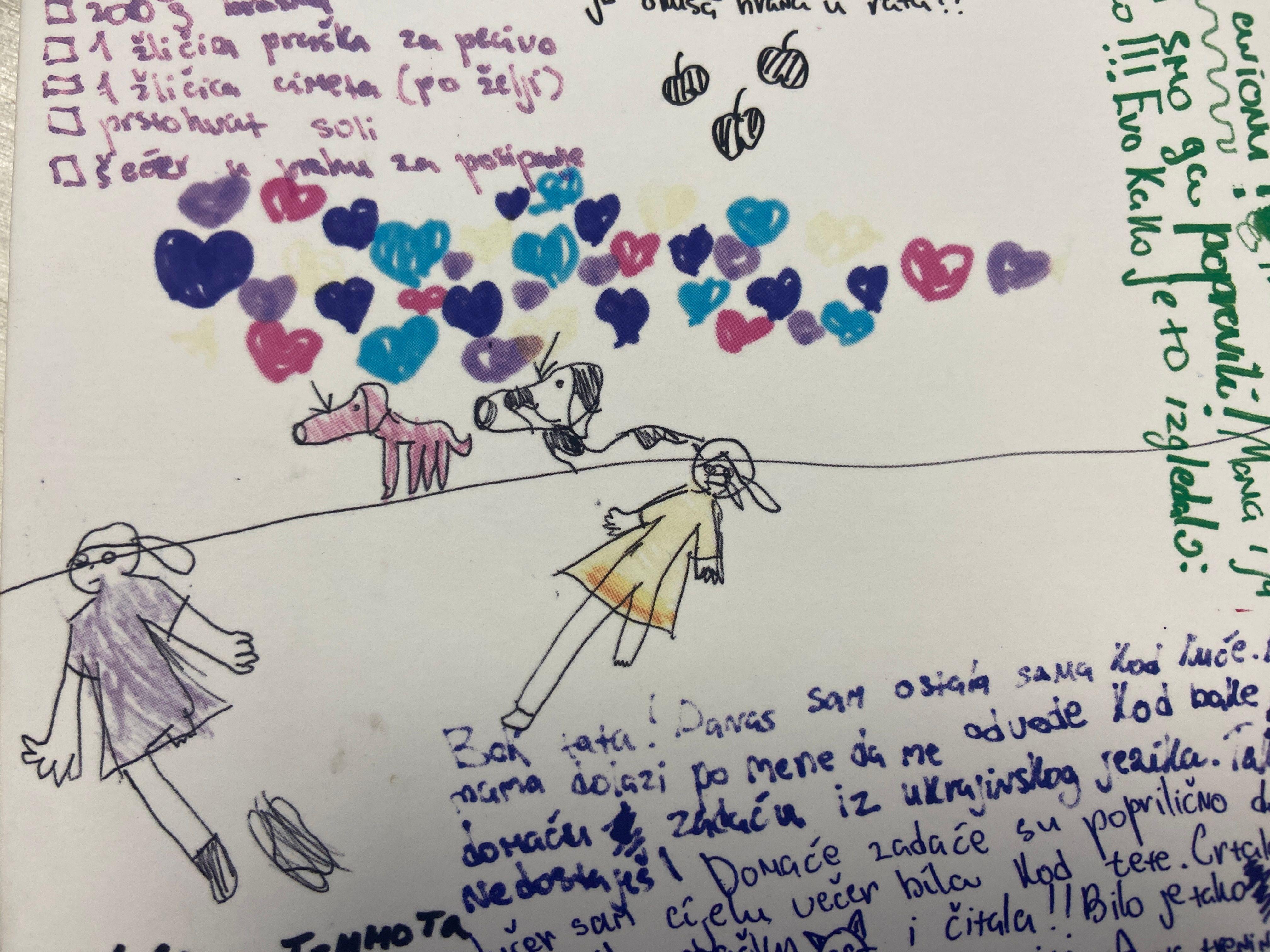 Korice knjige na kojima je prikazan Solomijin crtež