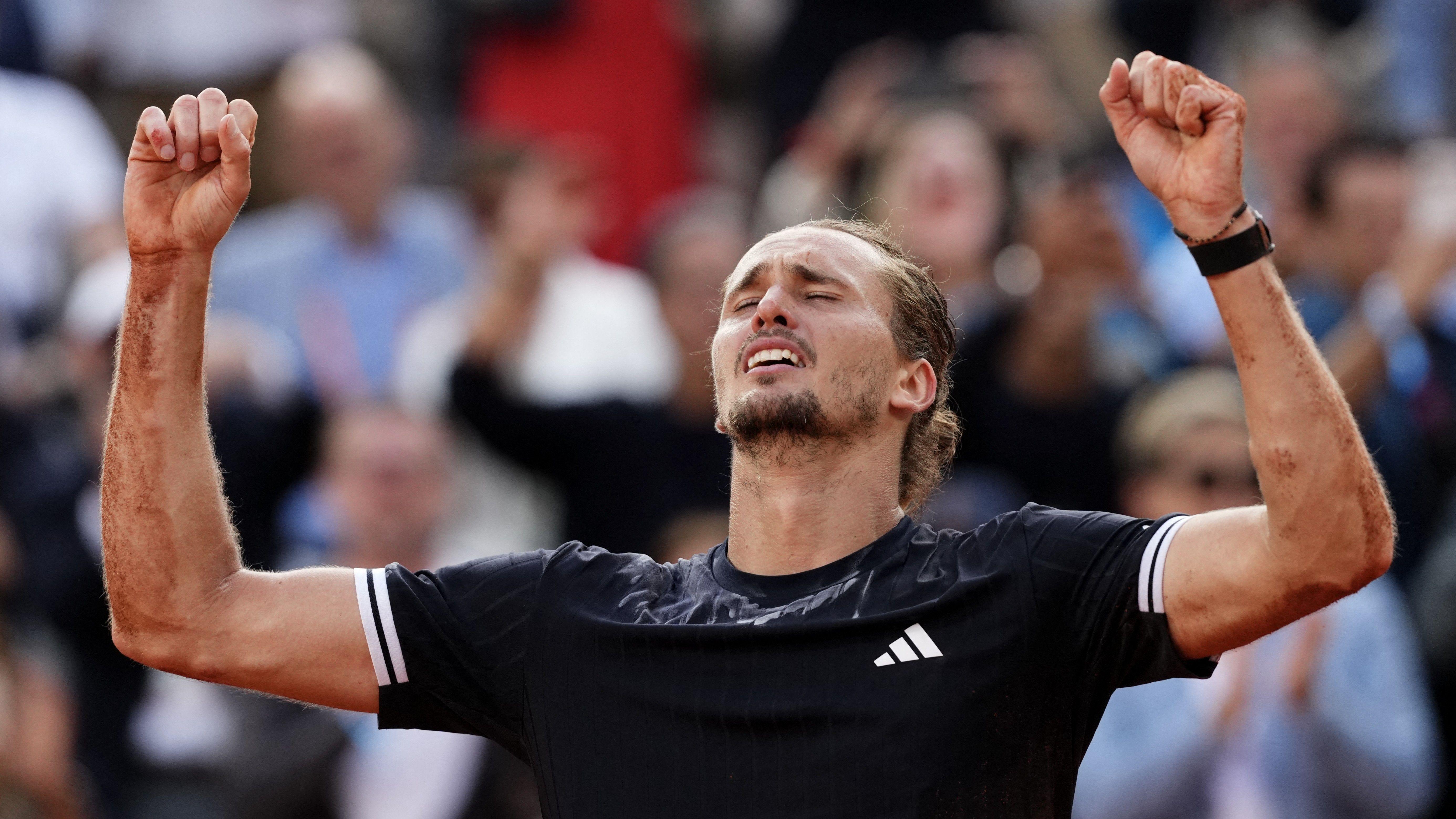 French Open: Zverev beats Cobolli in five sets to win first Grand Slam title