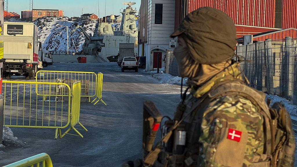Un soldado danés en Nuuk, Groenlandia. 
