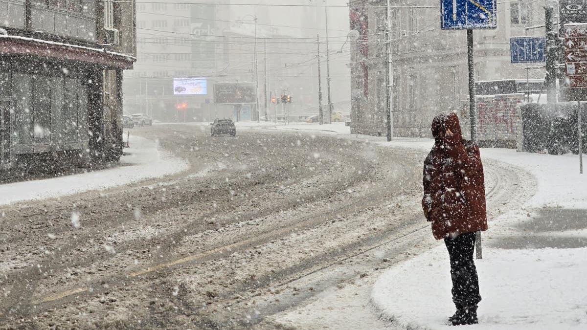 Sneg na ulicama Sarajeva