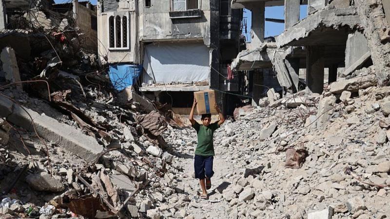 Escombros en Gaza.