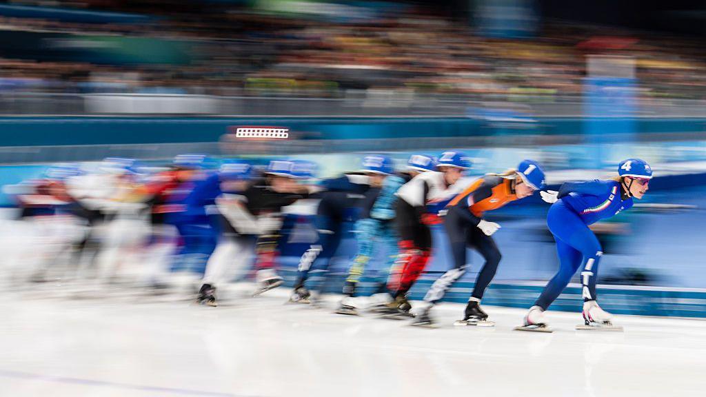Winter Olympics: Speed skating finals and curling bronze-medal match - watch & follow