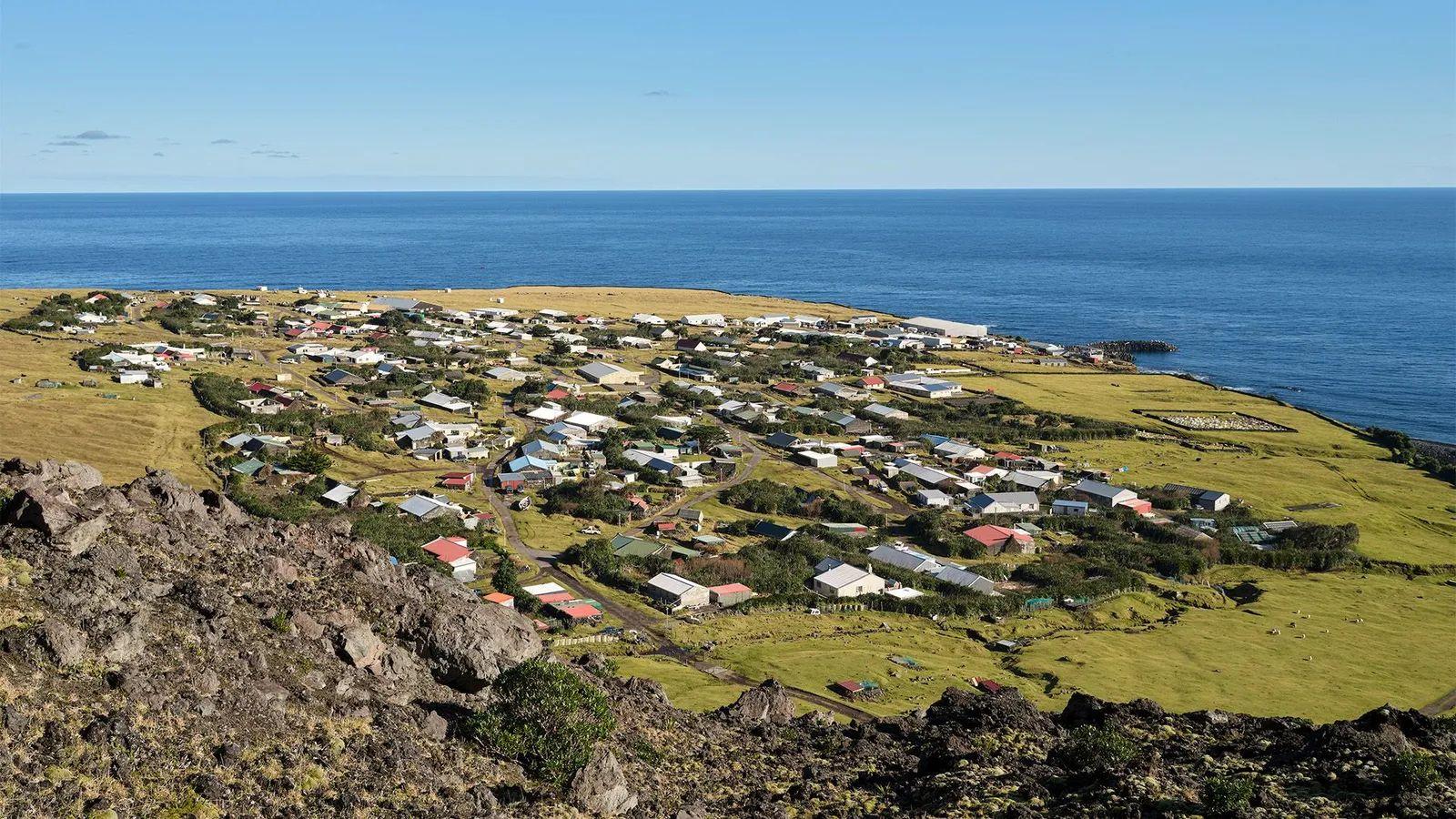 Vista aérea del asentamiento
