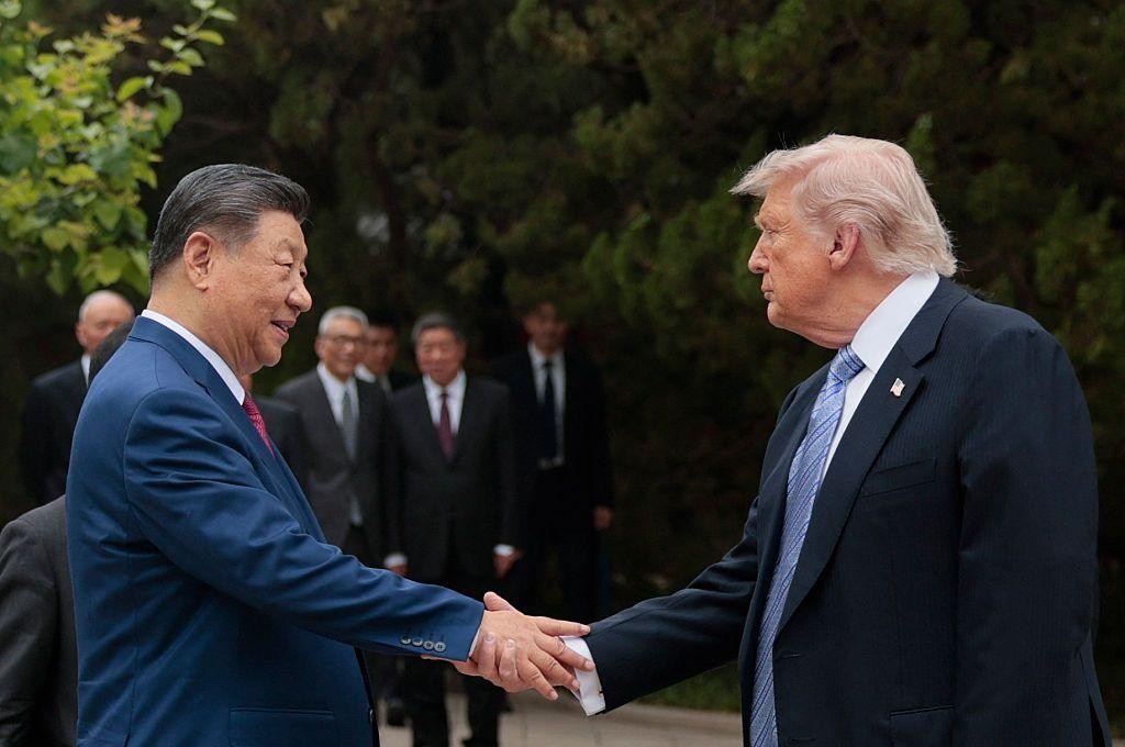 Trump y Xi en Zhongnanhai.