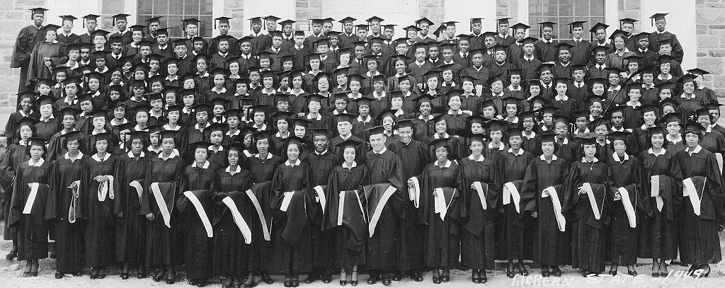 Una gran graduación del Morgan State College, en Baltimore en 1949.