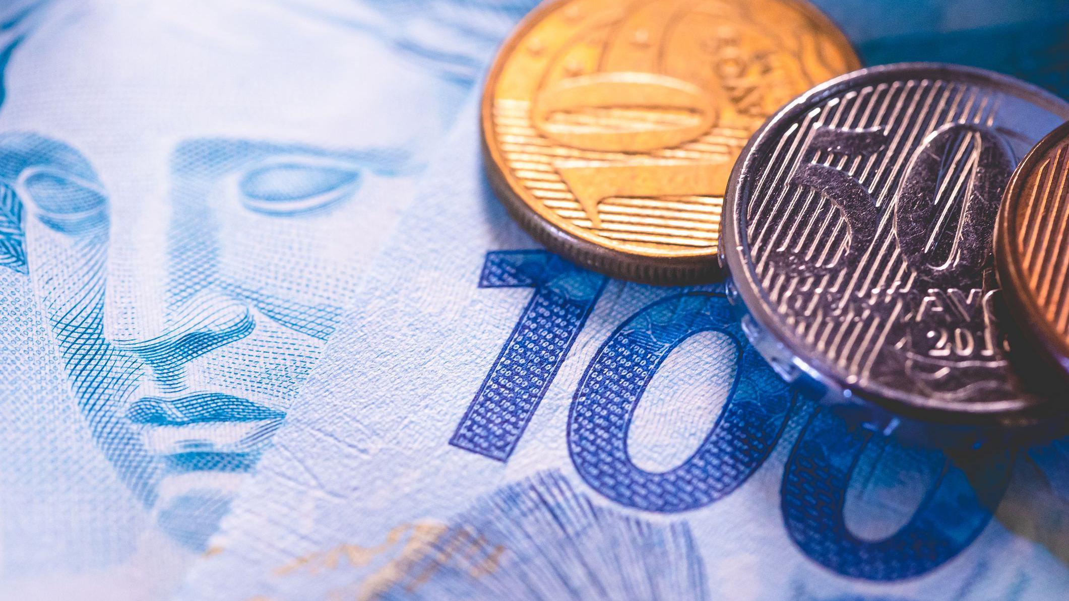 Moedas e notas de real