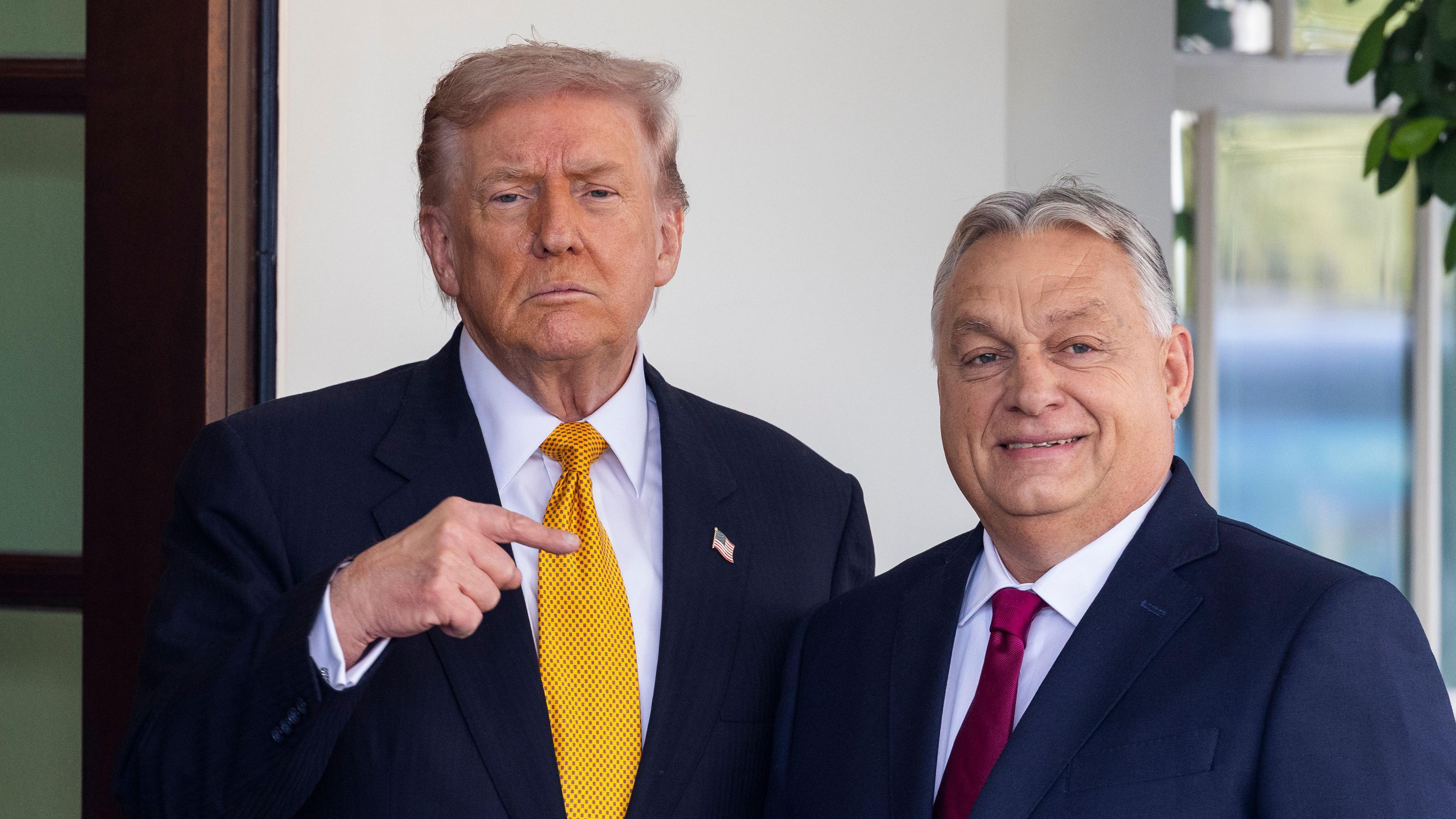 Donald Tramp i Viktor Orban tokom posete mađarskog premijera Vašingtonu u novembru 2025.