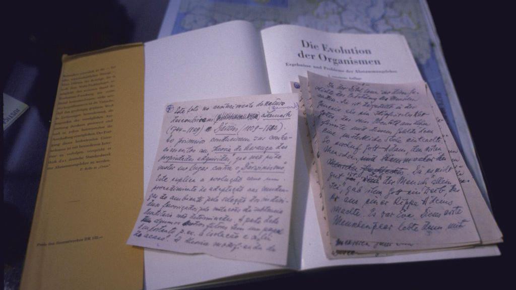 Notas escritas de puño y letra del criminal de guerra nazi y médico de campos de concentración Josef Mengele