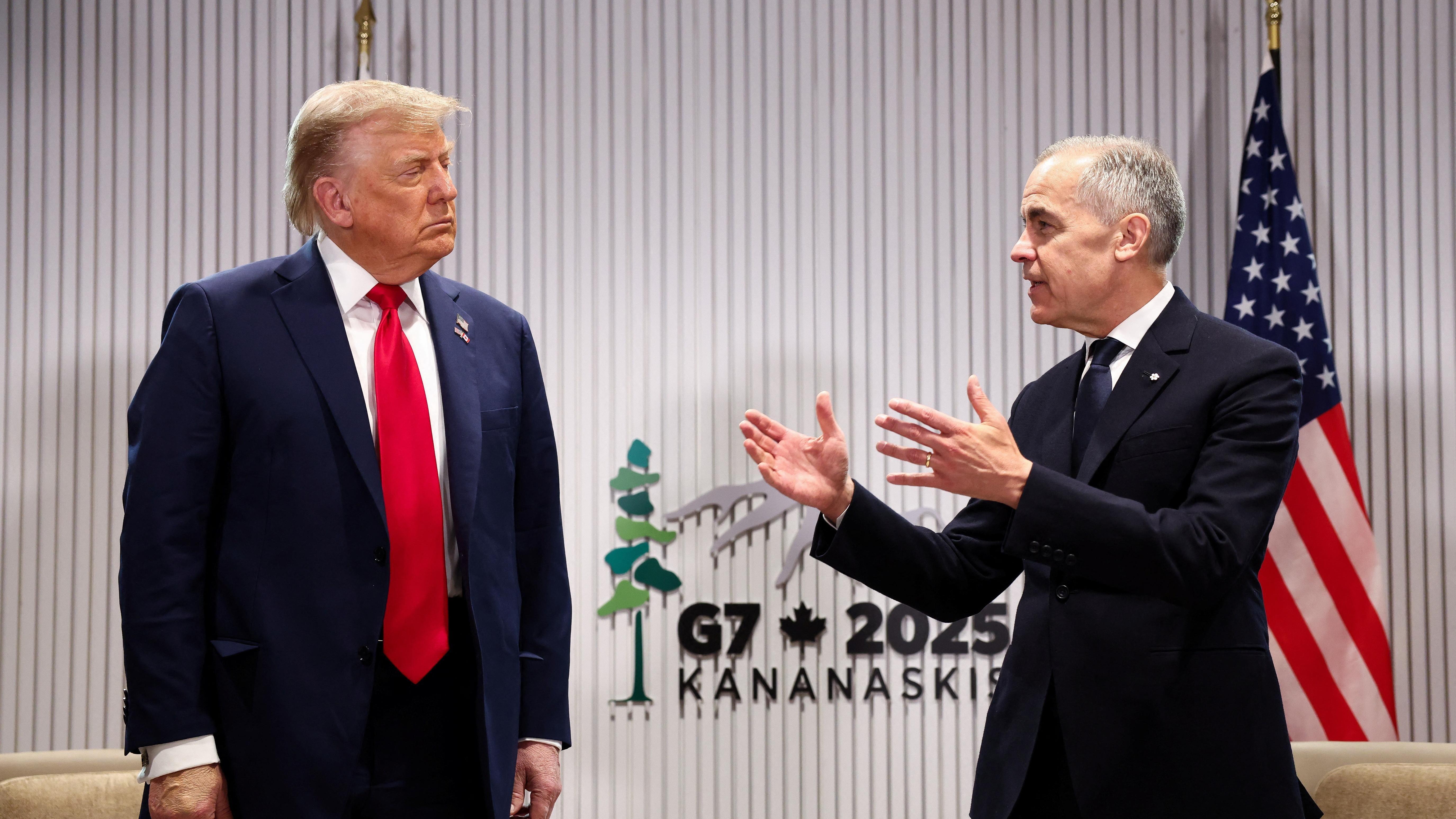Trump and Carney meet as world leaders gather in Canada for G7 