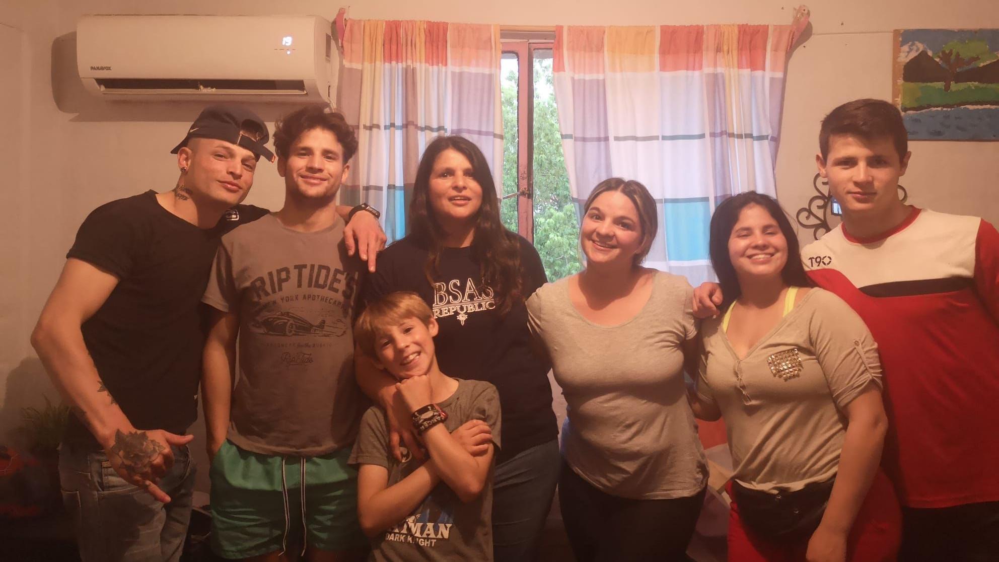 Mercedes Pereira e seus filhos