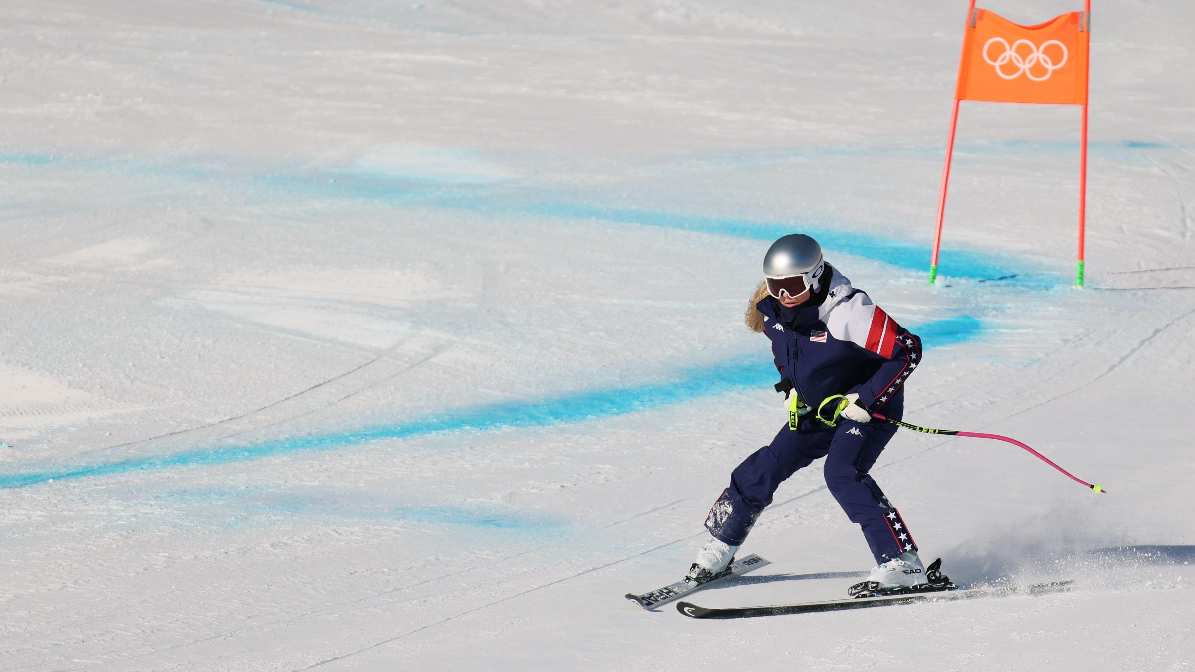 Lindzi Von na zagrevanju u nedelju