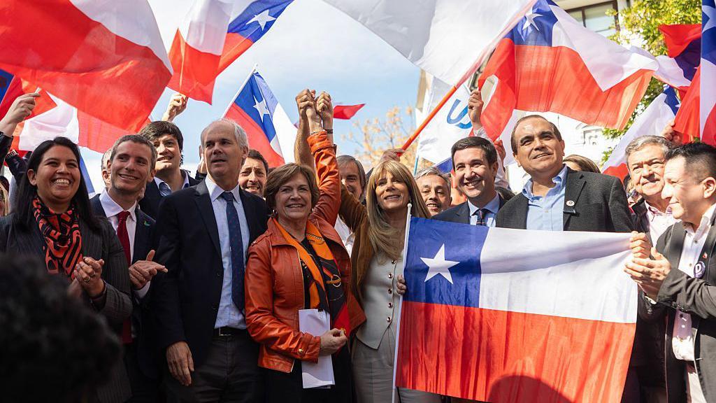Evelyn Matthei em evento de campanha