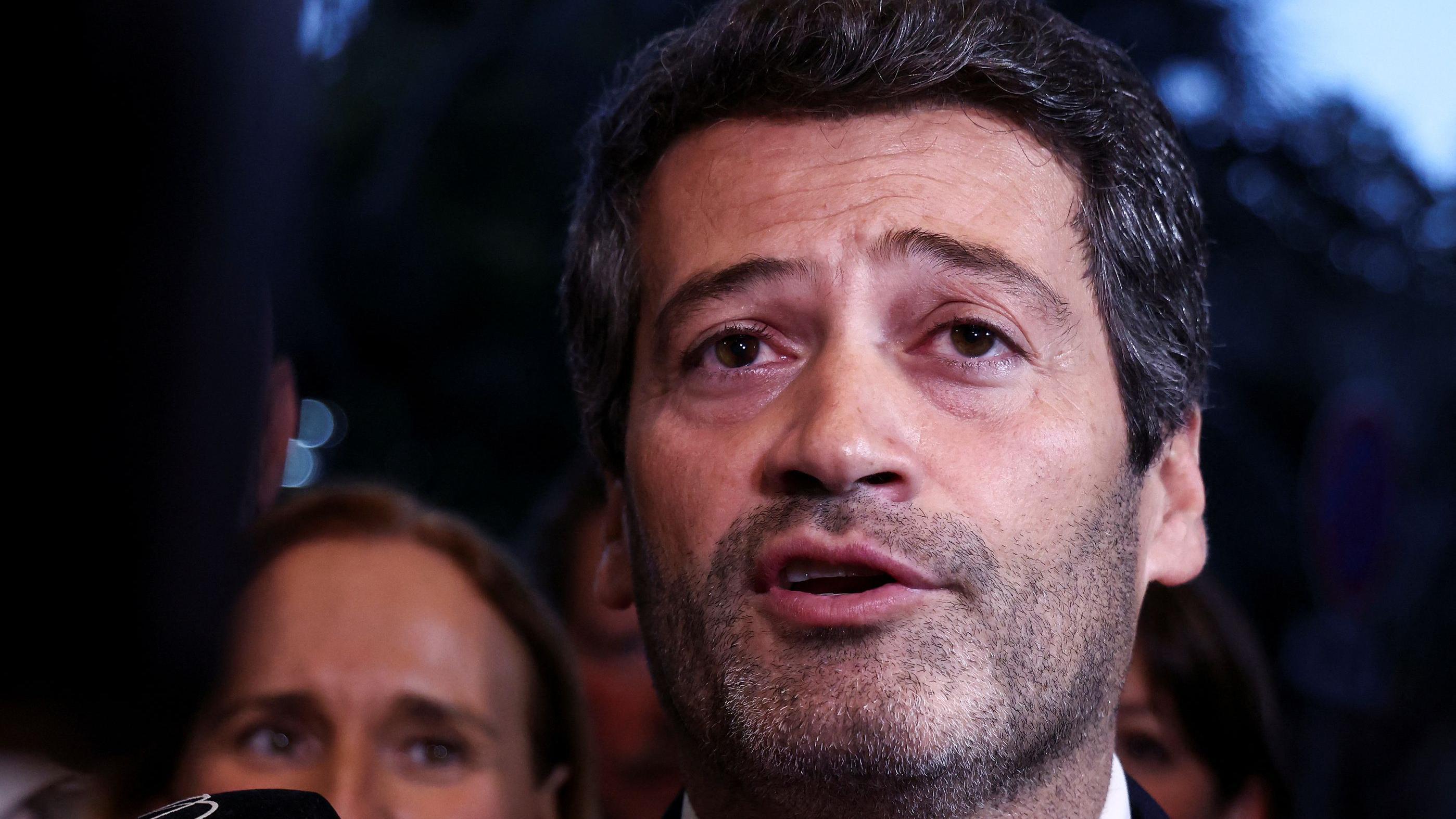 O líder do Chega, André Ventura, após a eleição 