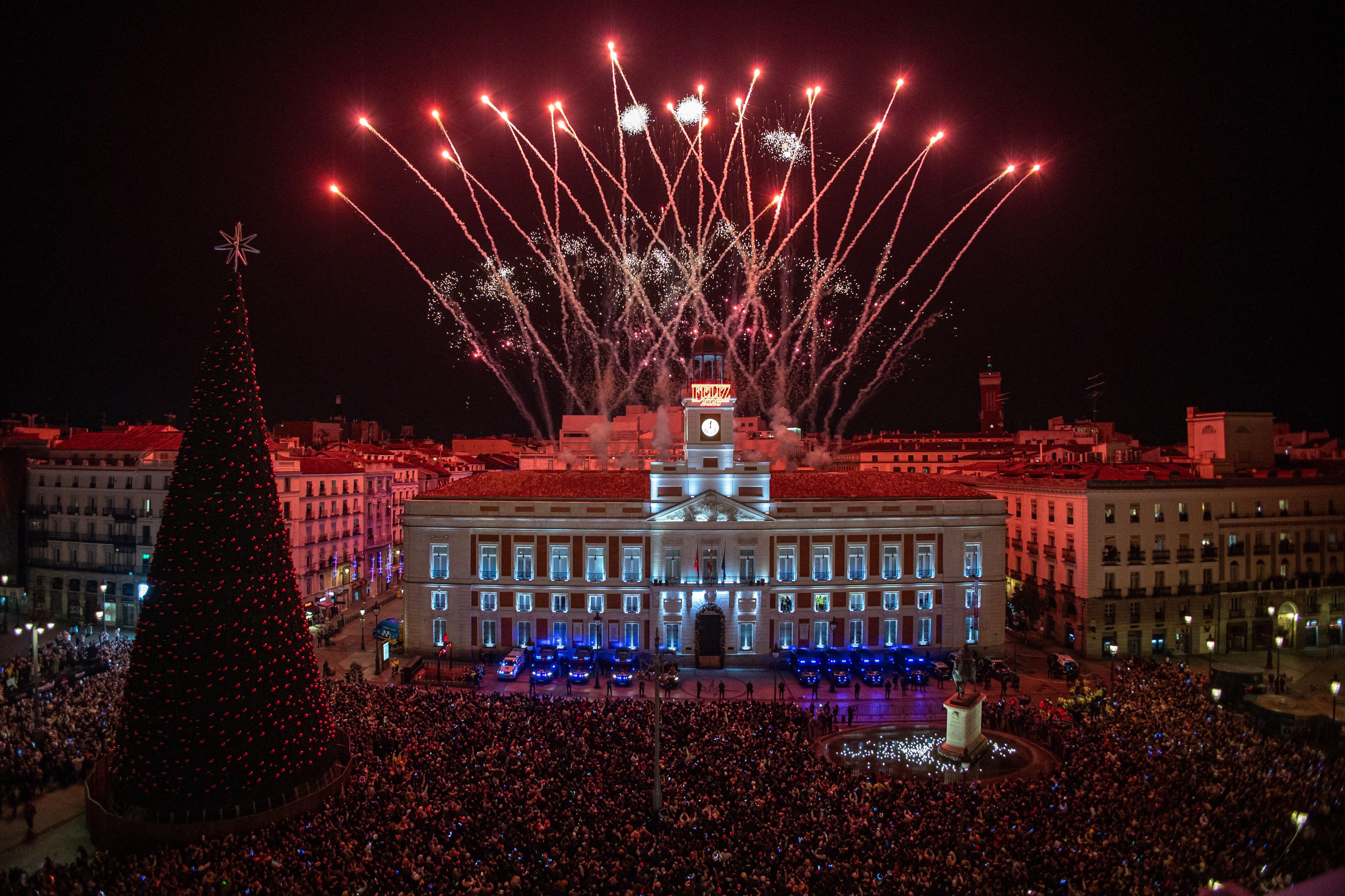 Las celebraciones de años nuevo en la Puerta del Sol de Madrid