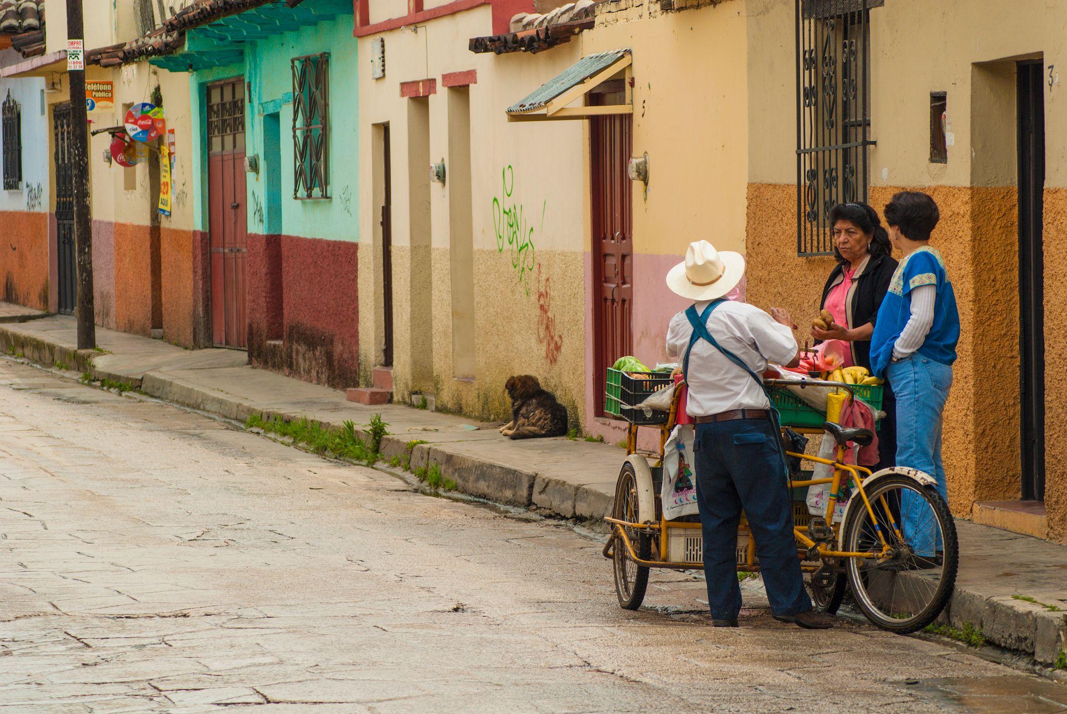 Vista de un pueblo mexicano