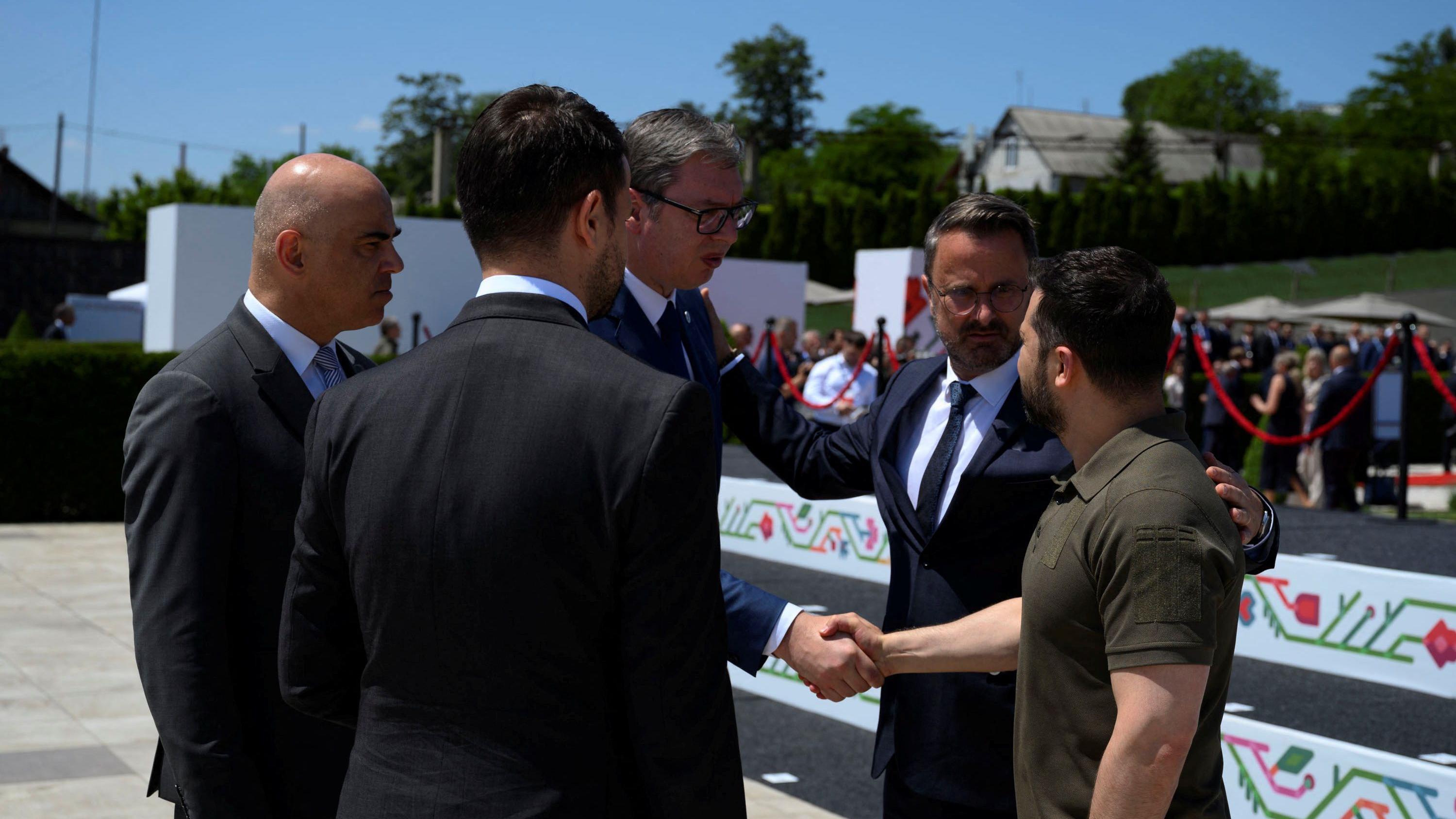 Aleksandar Vučić i Vladimir Zelenski u Kišinjevu u junu 2023.