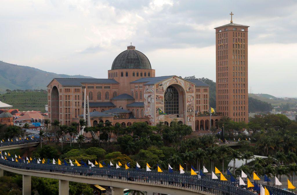 Basílica de Nossa Senhora Aparecida, em Aparecida, estado de São Paulo, em 12 de outubro de 2022