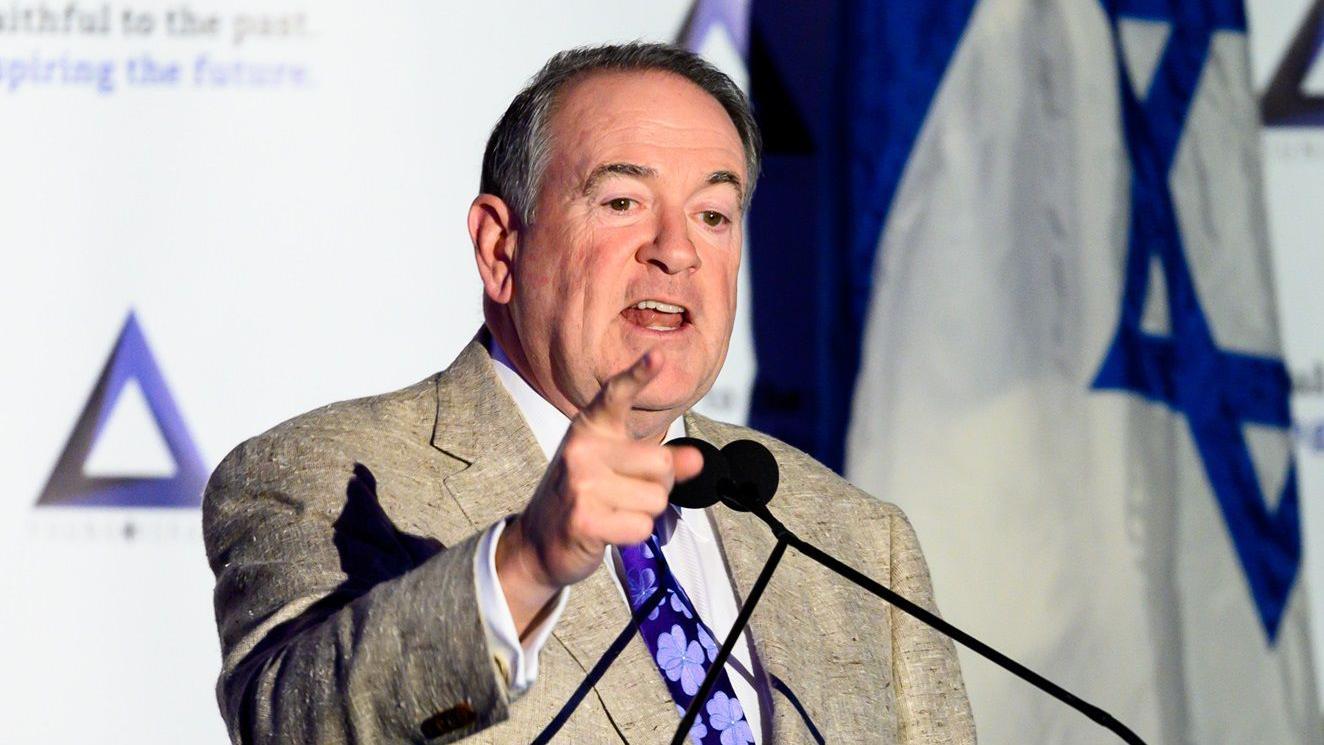 نيويورك، نيويورك، الولايات المتحدة الأمريكية - 31 مارس 2019: حاكم ولاية أركنساس السابق، مايك هاكابي، في حفل المجلس الوطني للشباب الإسرائيلي في مدينة نيويورك. 