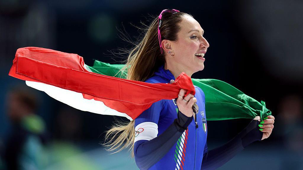 Winter Olympics: Watch - Italys Lollobrigida wins second skating gold of Games