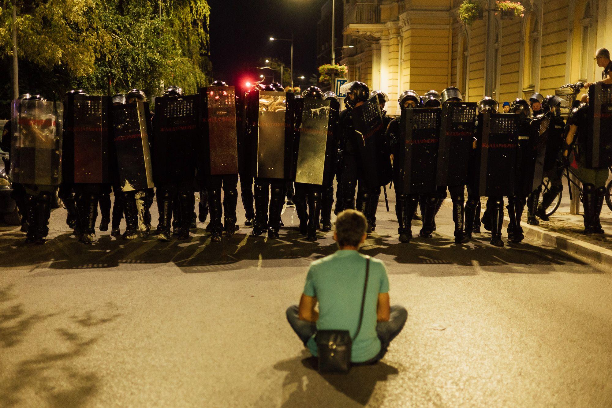 Valjevo, protest