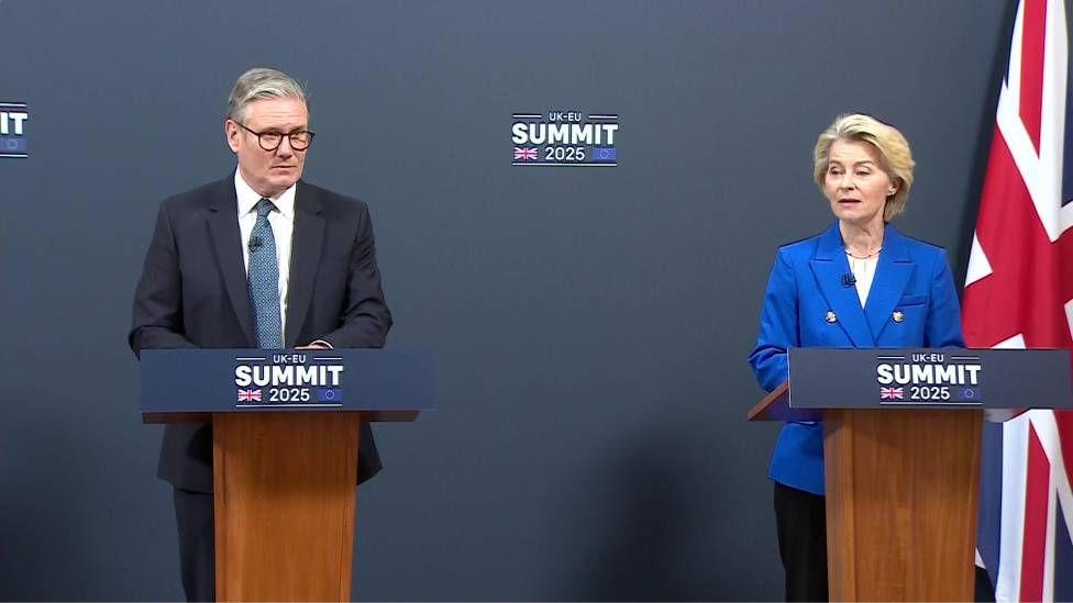 Starmer and EU leaders speak after unveiling deal on food, fishing, defence and passport checks